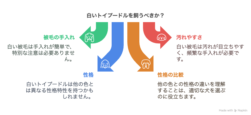 白いトイプードルの特徴と性格
