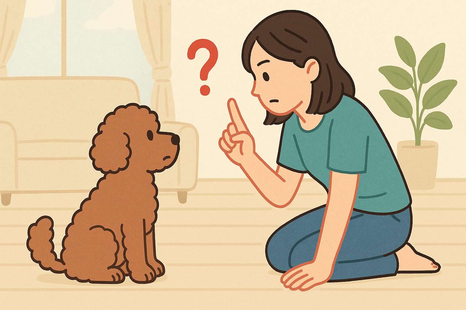 「待て」のしつけに失敗しないための対処法