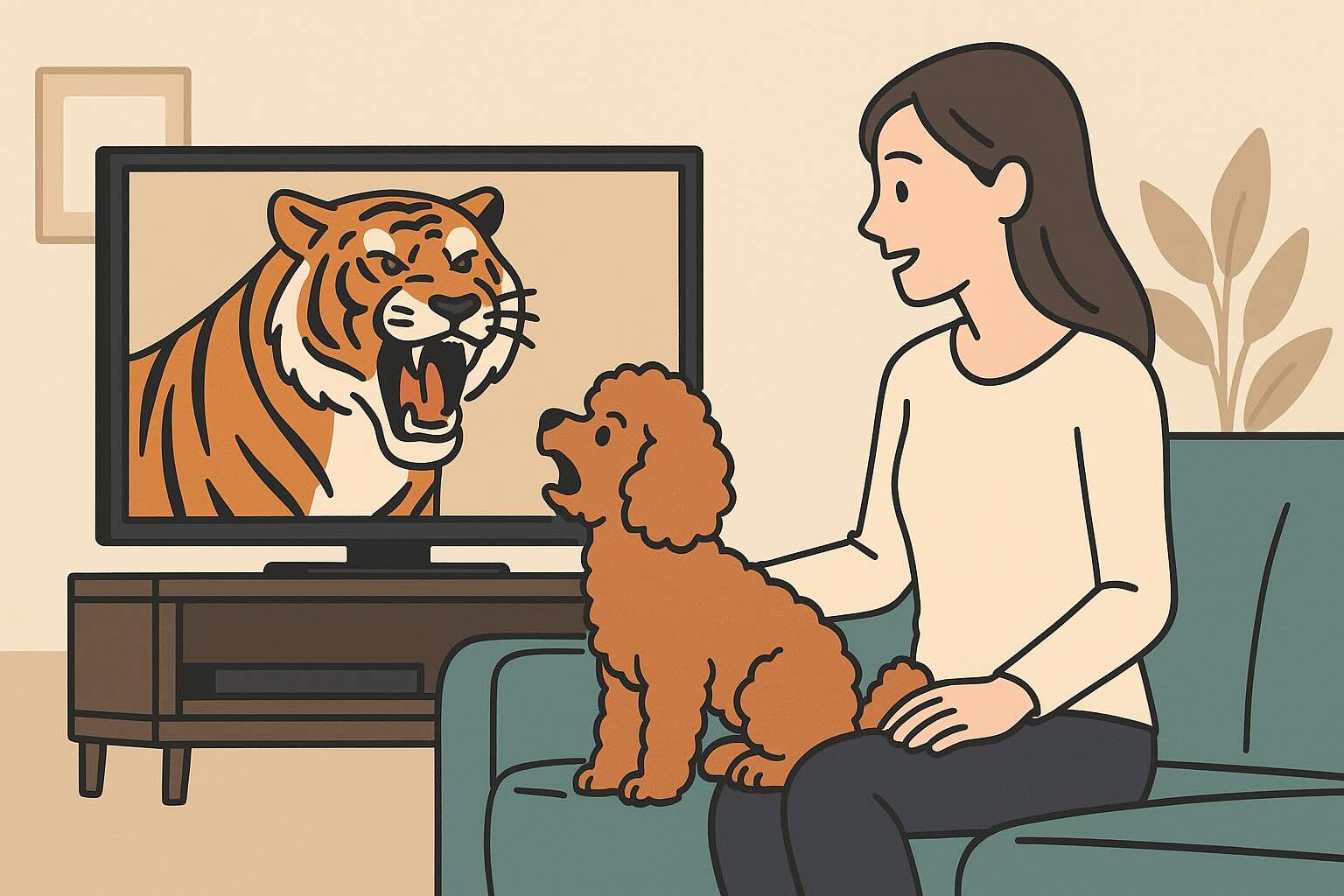 なぜトイプードルはテレビに吠えるの？