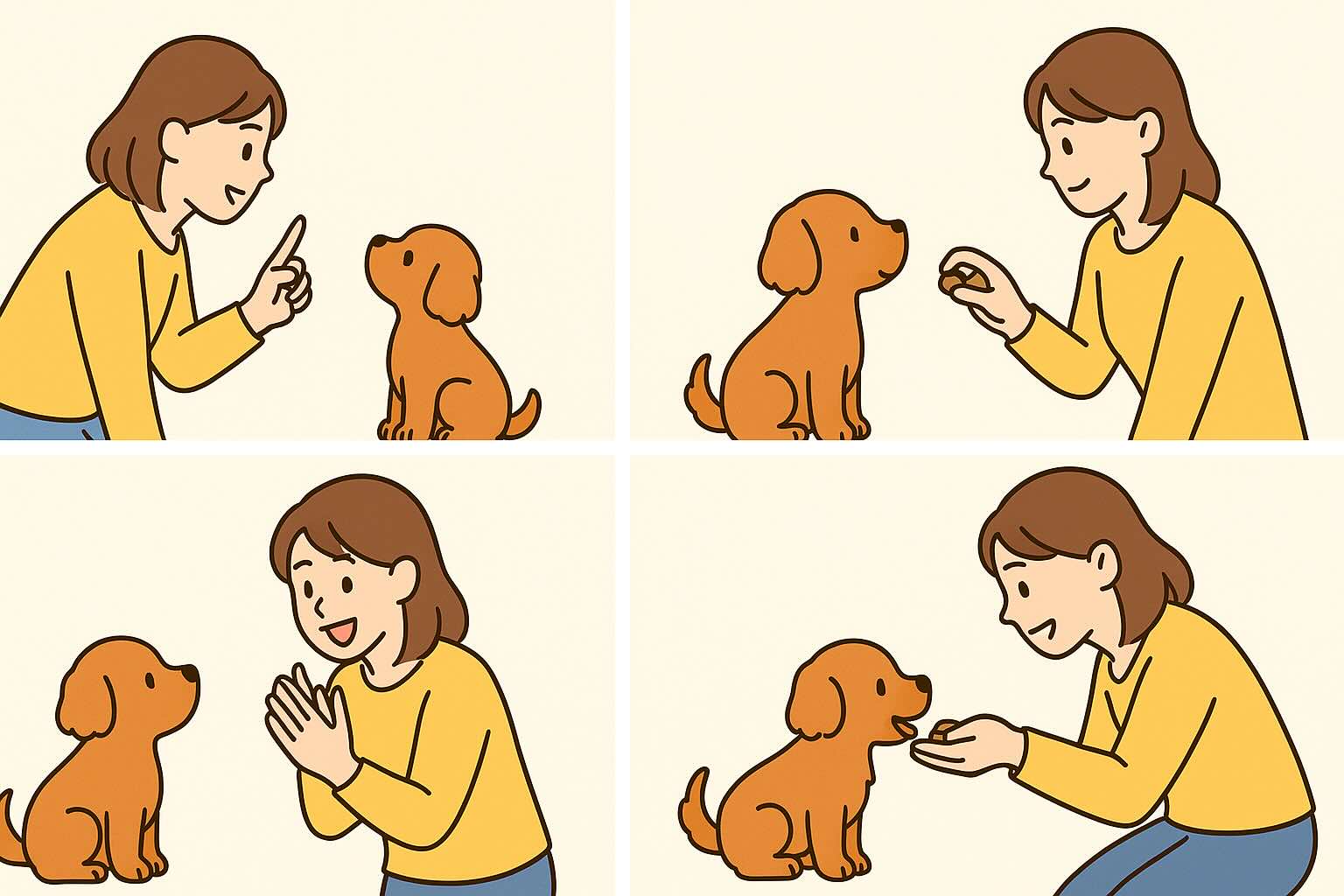 犬に名前を覚えさせる具体的なステップ