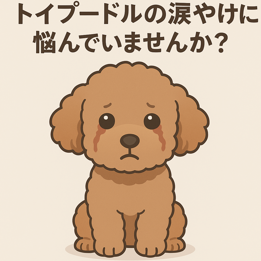 トイプードルの涙やけの治し方！原因と対策