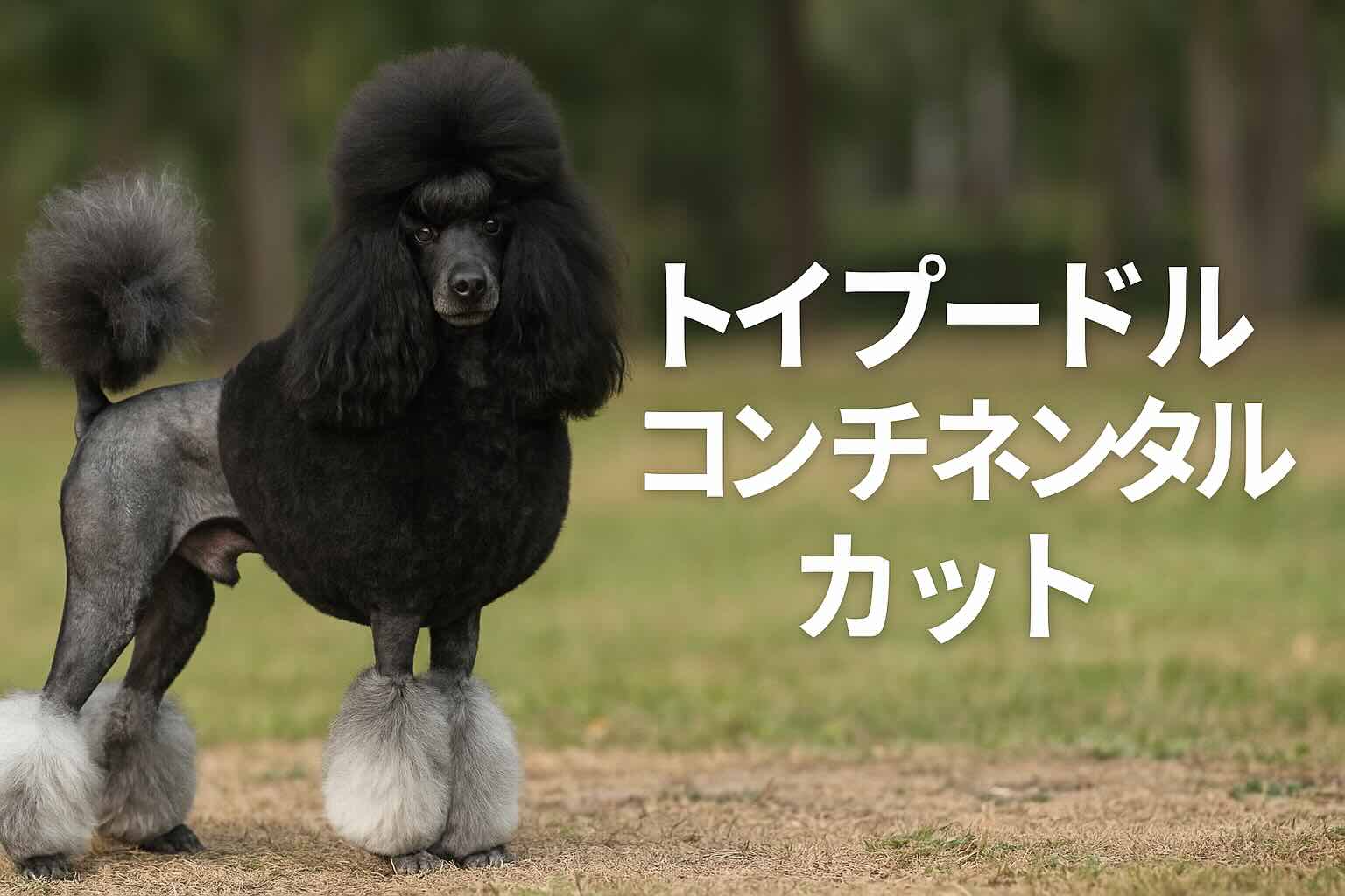 コンチネンタルカットのトイプードル