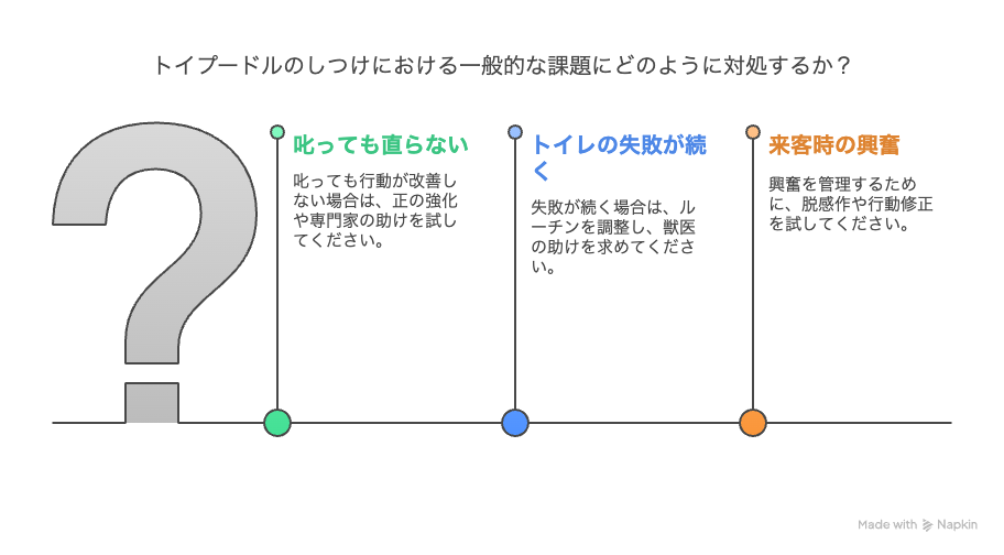 トイプードルのしつけでよくある悩みとその解決法