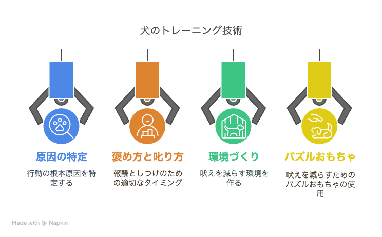 無駄吠えをやめさせるためのしつけ方法