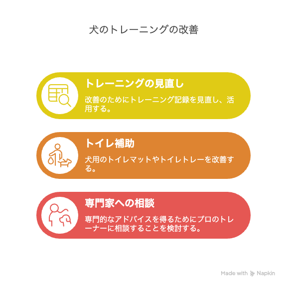 トレーニングを続けてもトイレを覚えないときの対策